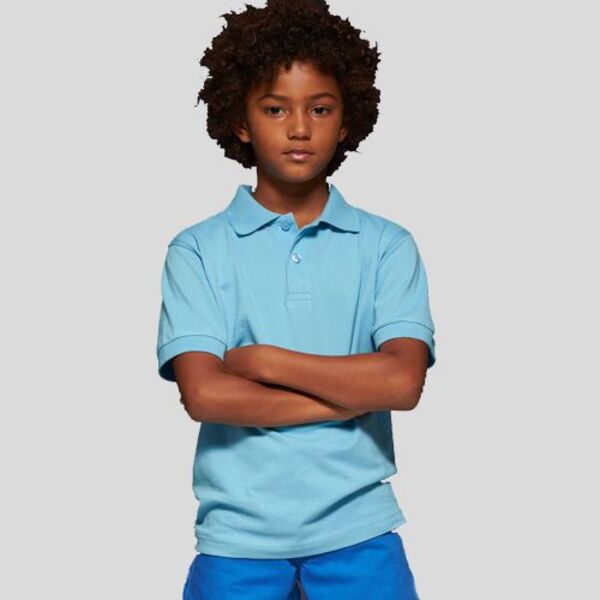 JN070K James&Nicholson Polo bambino maniche corte 100% cotone Thumbnail