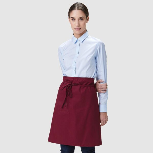 MI008 Colore Italiano Grembiule lungo tasca laterale 65% poliestere 35% cotone Thumbnail