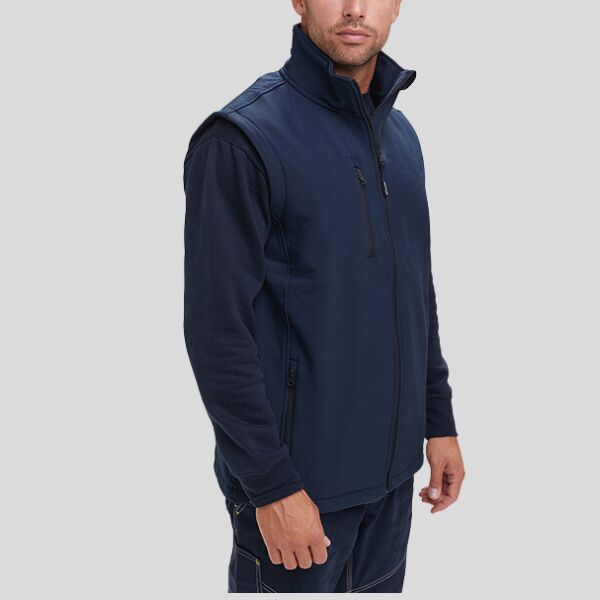 Glasgow Payper Gilet in softshell a due strati con tasca al petto idrorepellente 100% poliestere 320g/m2 CE Reg UE 2016/425 I° Cat. Thumbnail