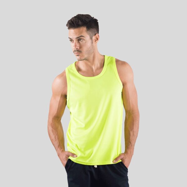 SP103 Sprintex Canotta Running girocollo disponibile nei colori fluo 100% poliestere 140gr Thumbnail