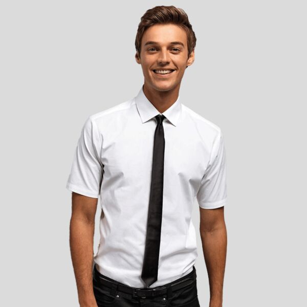 PR246 Premier Camicia Uomo maniche corte Stretch Fit 97% cottone 3% elastane 115gr Thumbnail