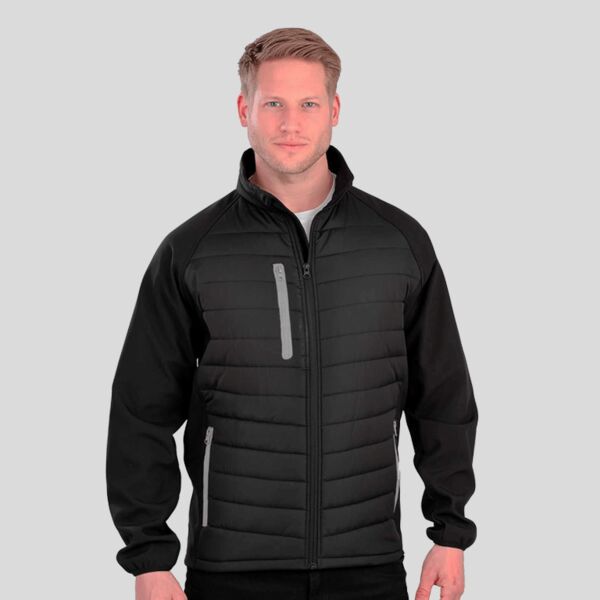 R237X Result Softshell uomo ibrido trapuntato impermeabile 100% poliestere 280 g/m2 Thumbnail