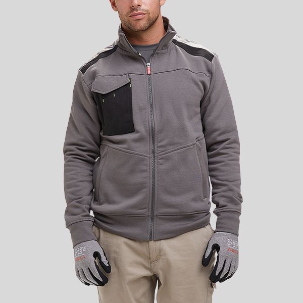 Work 2.0 Payper Felpa da lavoro con zip lunga 70% cotone 30% poliestere 300gr Thumbnail