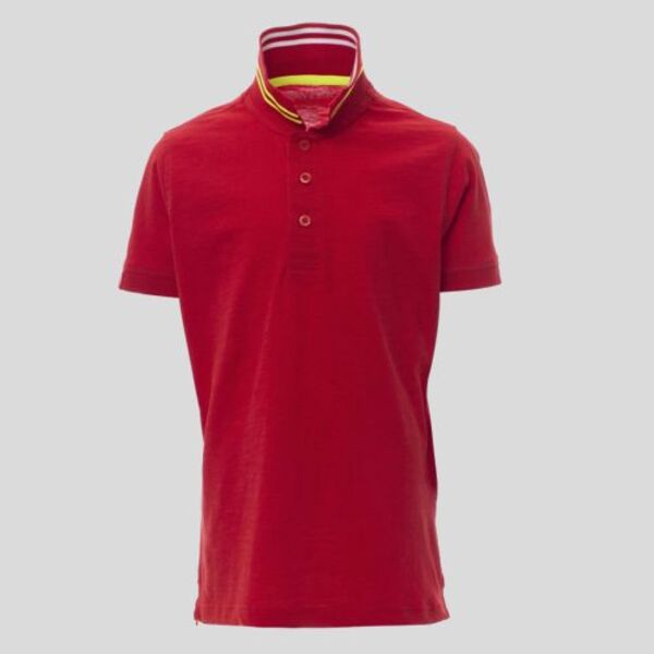 Nautic Kids Payper Polo bambino bicolore jersey effetto fiammato Thumbnail