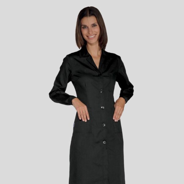 0090 Camice da donna leggero da lavoro bottoni ad asola 35% cotone 65% poliestere 125gr Thumbnail