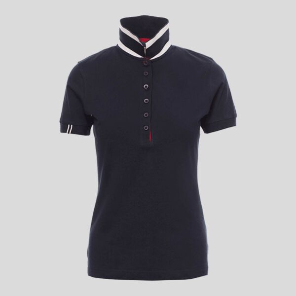 Memphis Lady Payper Polo donna in jersey con collo e inserto manica in contrasto 100% cotone 175gr Thumbnail