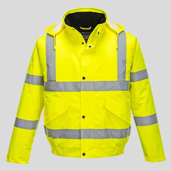 S463 Portwest Giubbotto Bomber Alta visibilità EN ISO 20471 CLASSE 3 100% poliestere 190gr Thumbnail