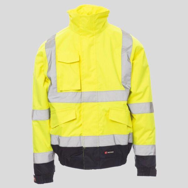 Paddock Payper Giubbotto alta visibilità multitasche corto imbottito 100% poliestere 180gr EN ISO 20471 cl 3  Thumbnail