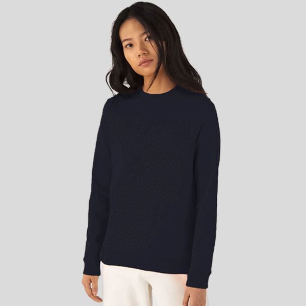 WW02W B&C Felpa donna LEGGERA girocollo Body Fit 80% cotone 20% poliestere 280gr Thumbnail