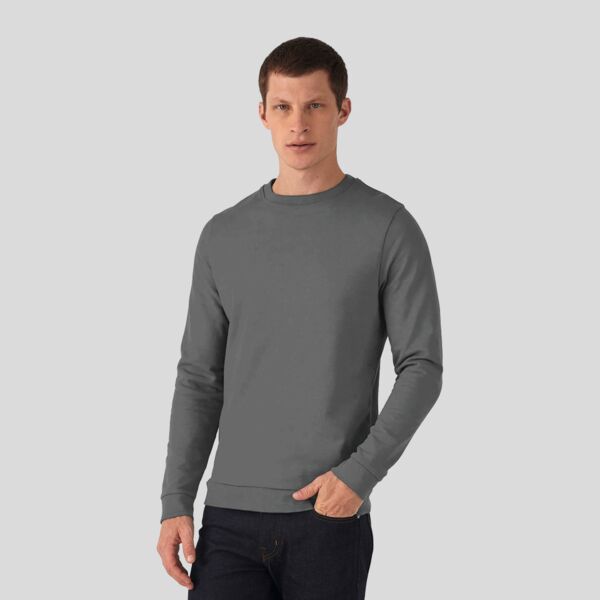 WU01W B&C Felpa uomo LEGGERA girocollo Classic Fit 80% cotone 20% poliestere 280gr Thumbnail