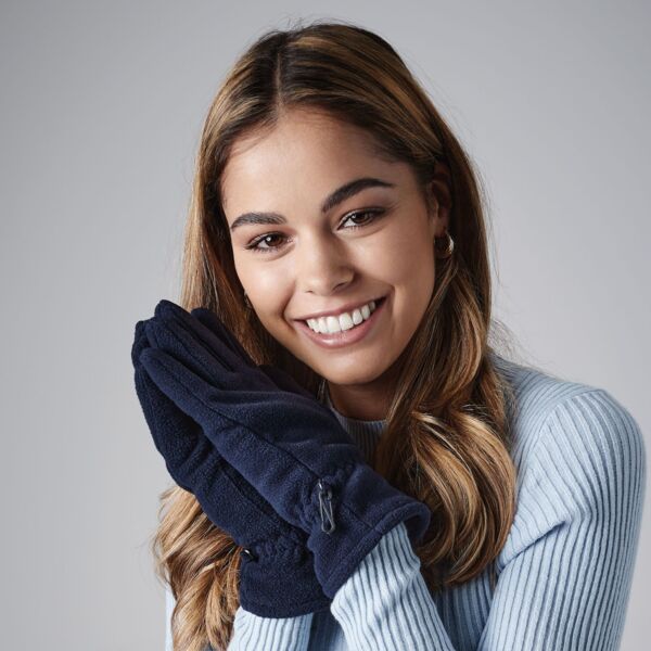 B295 Beechfield Guanti in pile ultra termico polso elasticizzato 100% poliestere anti-pilling Thumbnail