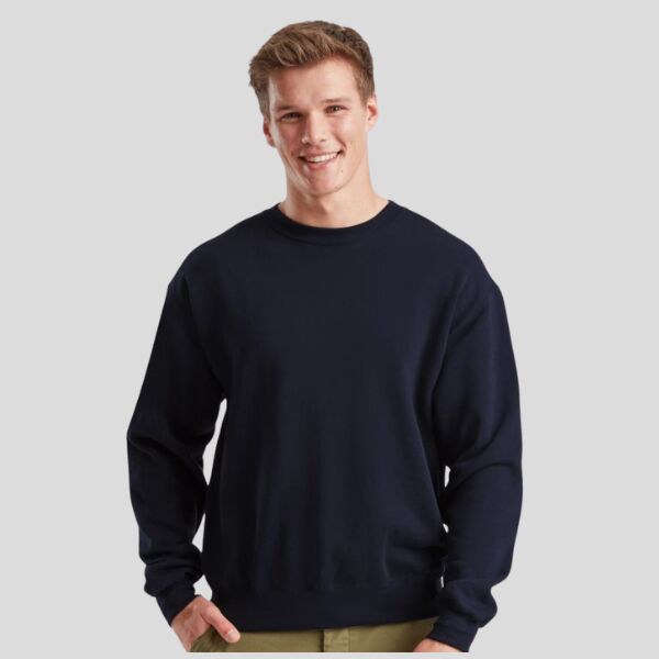 622020 Fruit of the Loom Felpa girocollo maniche set-in busto tubolare 80% cot 20% pol 280gr Thumbnail