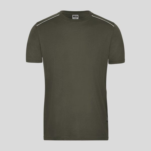 JN890 James&Nicholson t-shirt da lavoro uomo lavabile a 60° misto poliestere/cotone Thumbnail