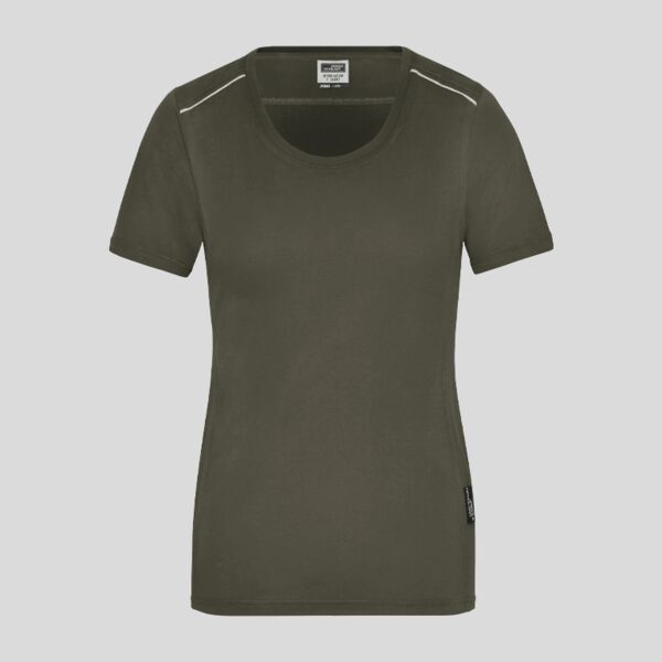 JN889 James&Nicholson t-shirt da lavoro donna lavabile a 60° misto poliestere/cotone Thumbnail