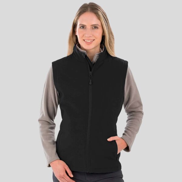 R902F Result Gilet Softshell donna tessuto ottenuto da bottiglie di plastica PET  Thumbnail