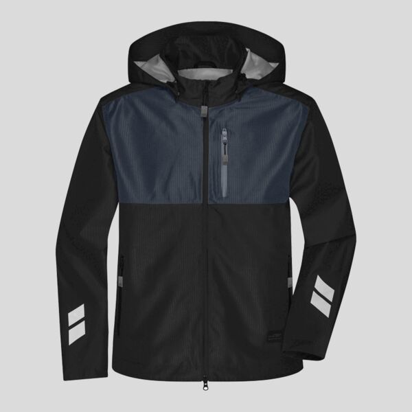 JN1814 James&Nicholson Giubbotto da lavoro Hardshell antivento idrorepellente traspirante 100% poliestere riciclato Thumbnail