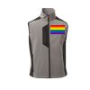Cork Gilet Softshell da uomo bicolore elasticizzato con tasca al petto 95% poliestere 5% elastan 320gr Thumbnail