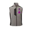Cork Gilet Softshell da uomo bicolore elasticizzato con tasca al petto 95% poliestere 5% elastan 320gr Thumbnail