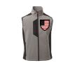 Cork Gilet Softshell da uomo bicolore elasticizzato con tasca al petto 95% poliestere 5% elastan 320gr Thumbnail