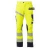 NEXT 4W HI-VI Pantalone unisex, “4 way stretch”, multistagione, in alta visibilità 92% poliestere 8% elastan 280gr/mq EN ISO 20471 CL.2 Thumbnail