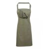 PR154 Premier Grembiule con pettorina e tasca frontale 65% poliestere 35% cotone 195gr Thumbnail