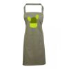 PR154 Premier Grembiule con pettorina e tasca frontale 65% poliestere 35% cotone 195gr Thumbnail